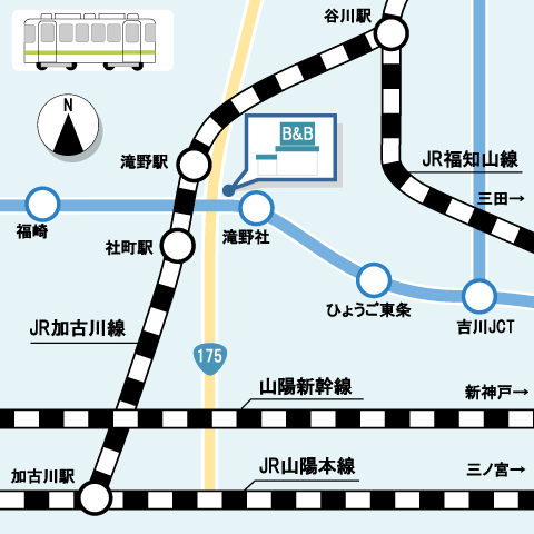 電車を利用する場合の情報です